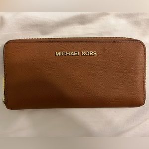 Michael Kors brown leather wallet